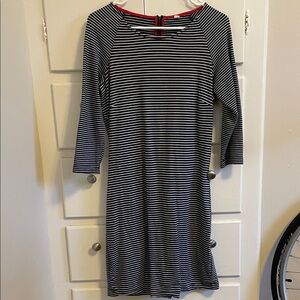 Striped Black and White Dress